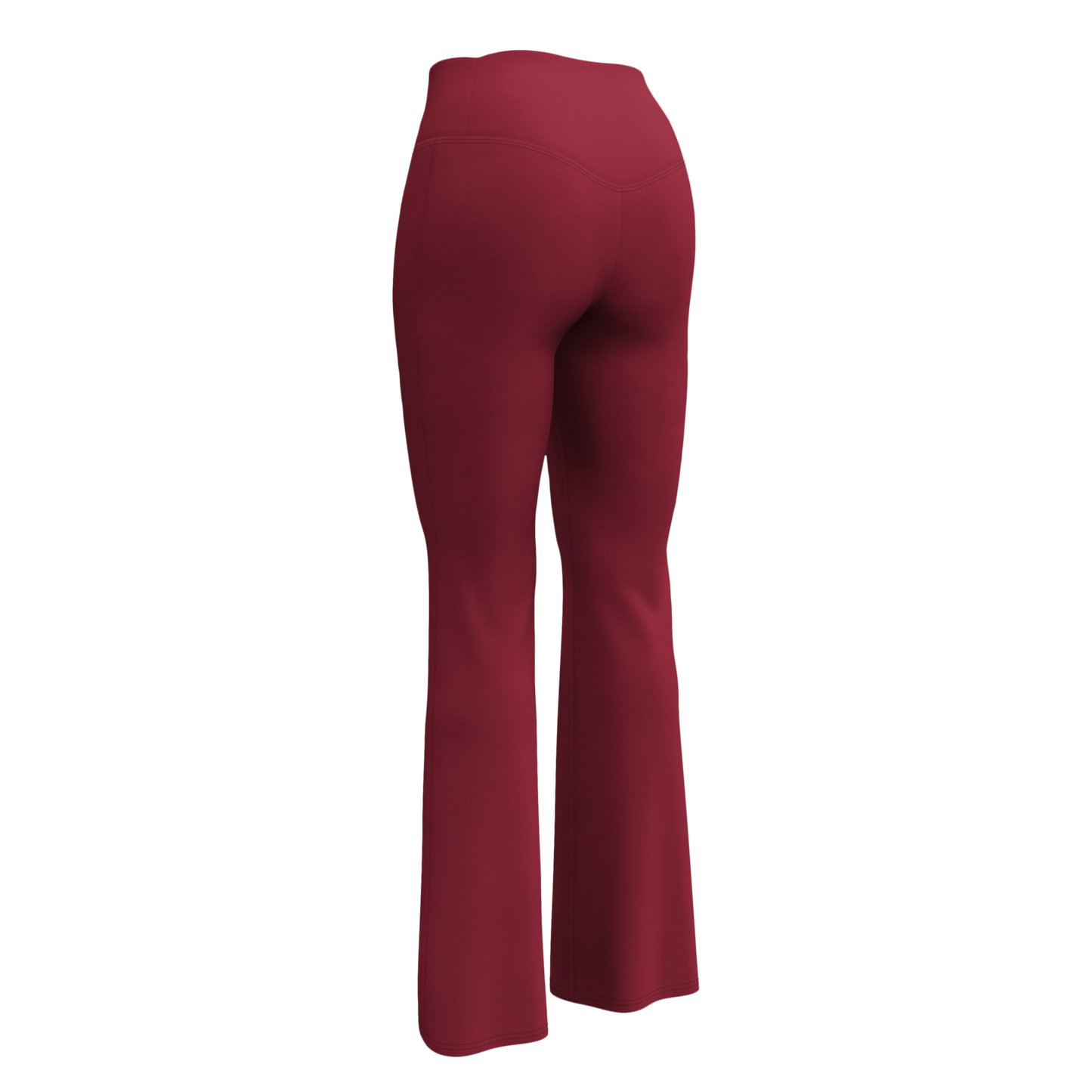 Flare leggings - Burgundyn punainen