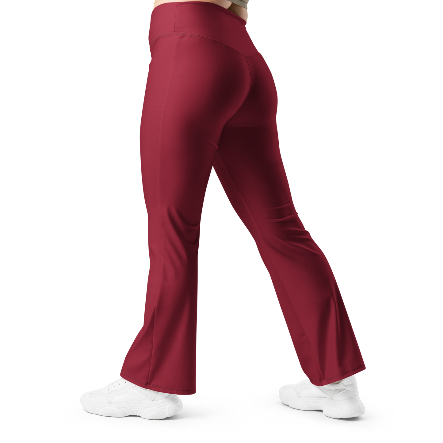 Flare leggings - Burgundyn punainen