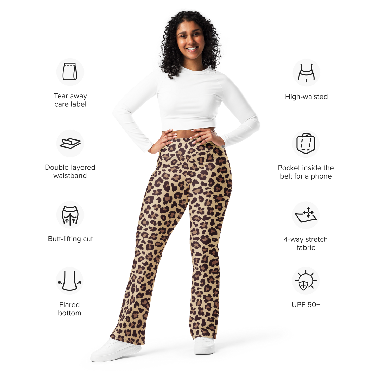 Flare leggings - Leopard