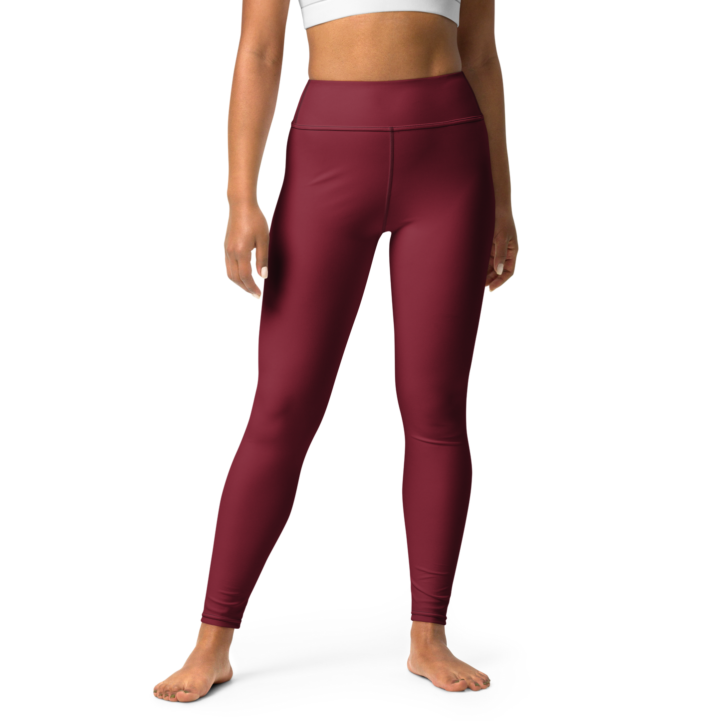 Naisten leggings - Burgundyn punainen