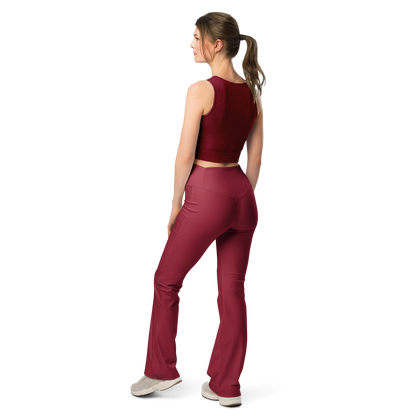 Flare leggings - Burgundyn punainen