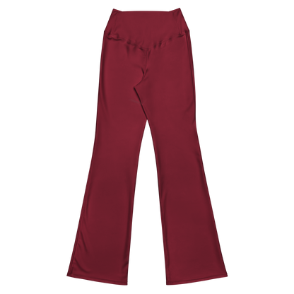 Flare leggings - Burgundyn punainen