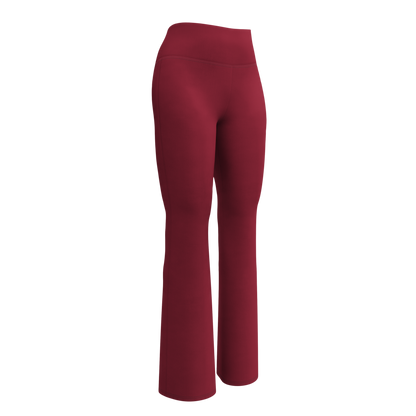 Flare leggings - Burgundyn punainen