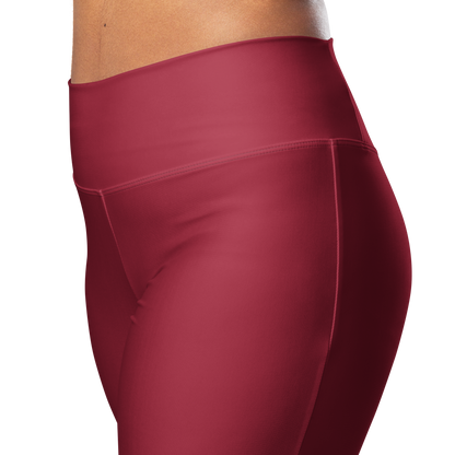 Flare leggings - Burgundyn punainen