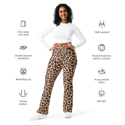 Flare leggings - Leopard