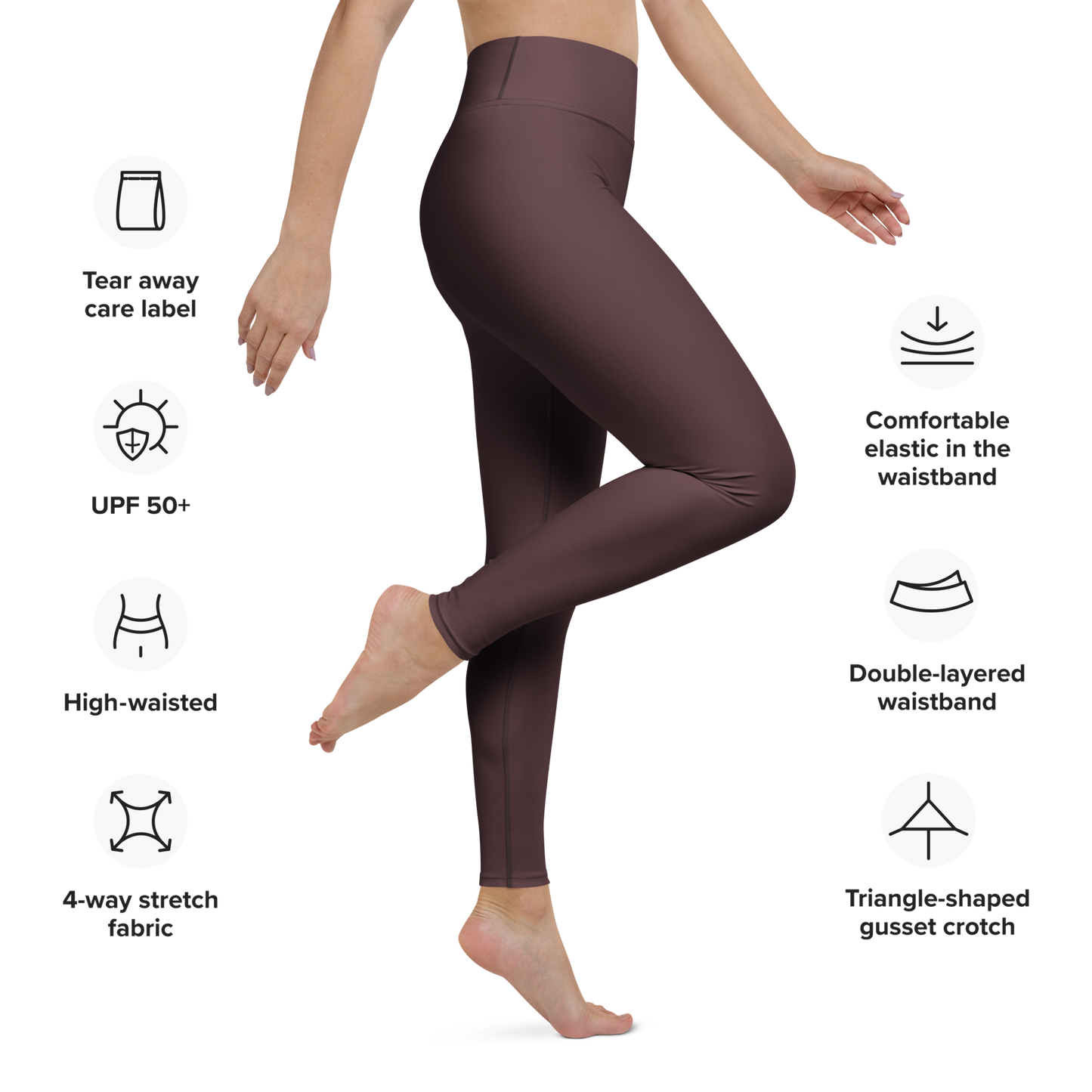 Naisten leggings - Cabernet